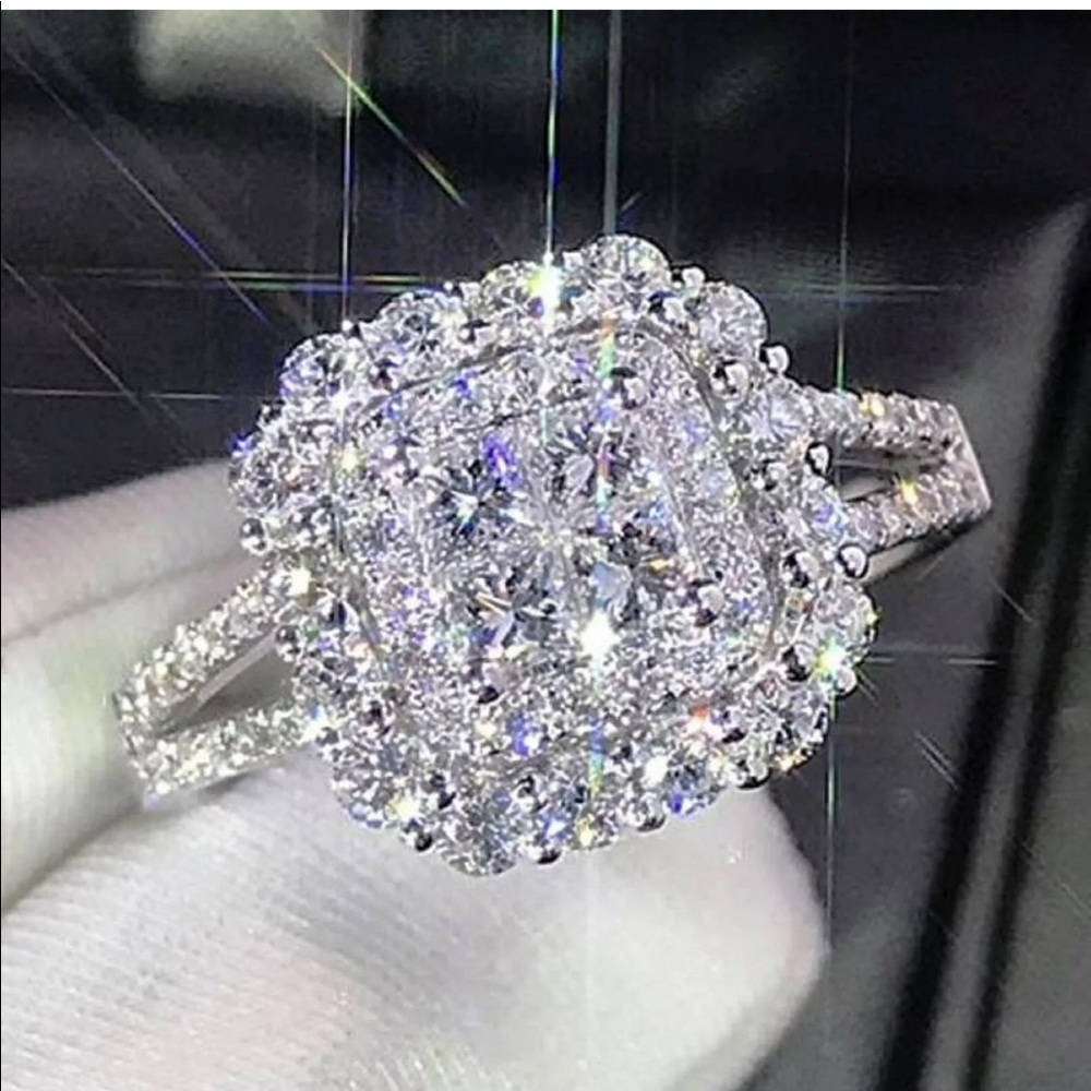 2.57ct Princess Cut Diamond Engagement new Ring - Picture 1 of 7
